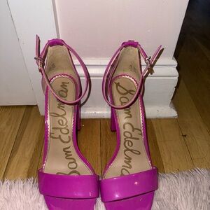 Sam Edelman Pink Ankle-Strap Heels